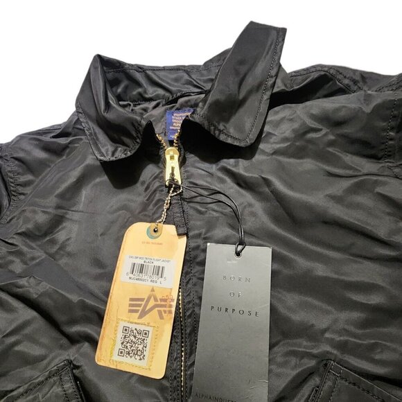 Alpha Industries Men's CWU‎ 36P MOD Slim Fit Size Large Black - Picture 14 of 16